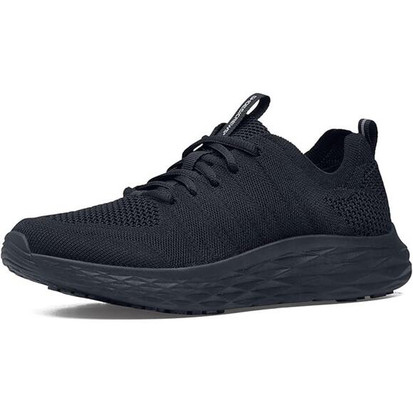 Shoes for Crews Womens Size 11 Black Mesh Fabric Lace Up Slip-Resistant Shoes - Picture 1 of 6